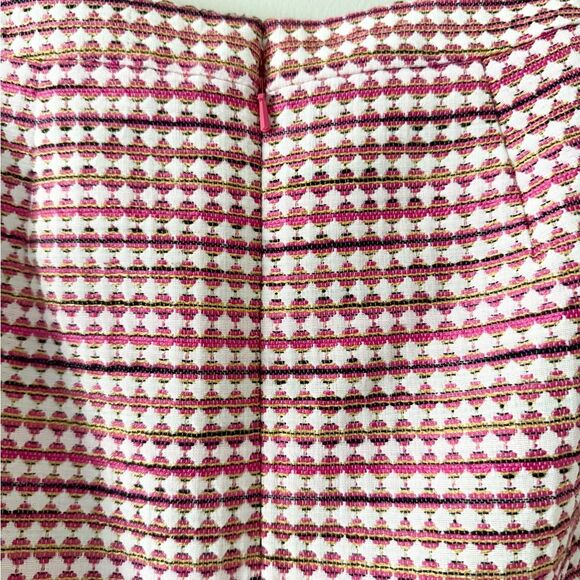 Halogen Woven Texture Pencil Skirt in Pink Gold Multi Size 8 - Picture 3 of 6